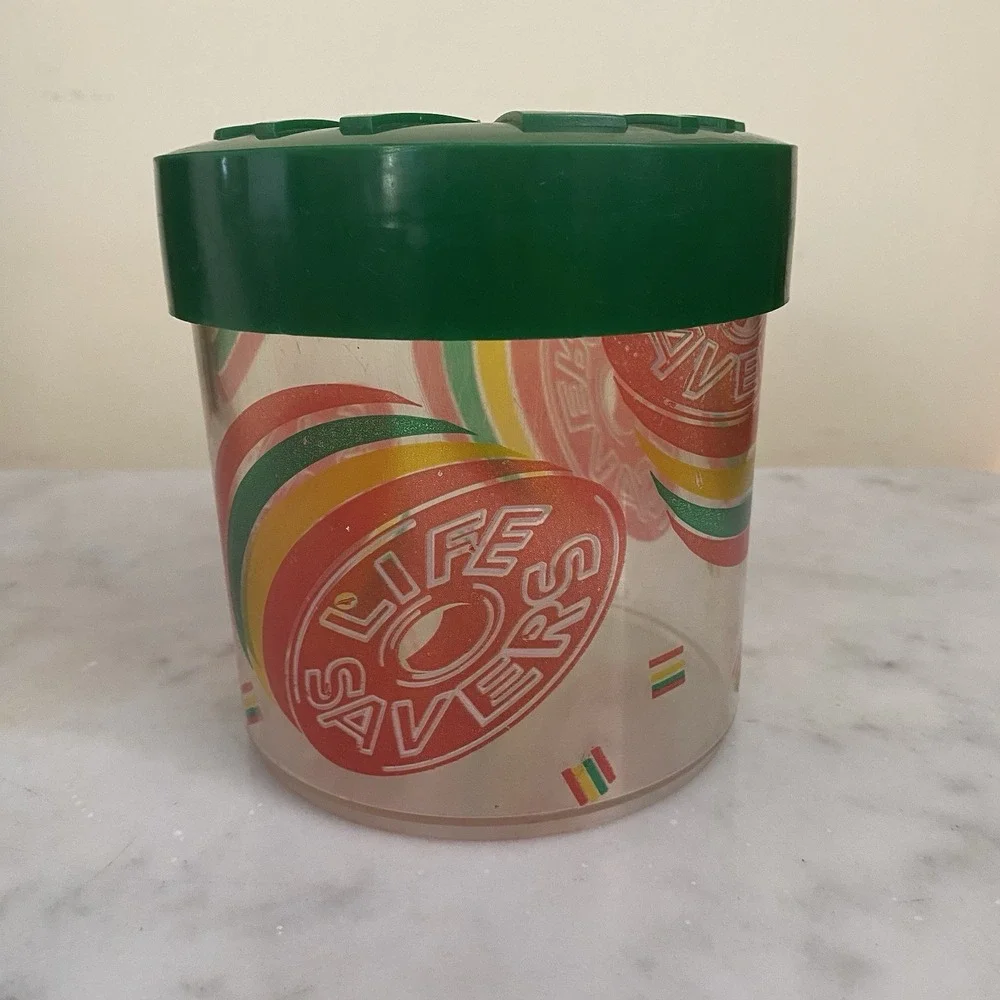 Vintage LIFE SAVERS CANDY Jar 4.75
